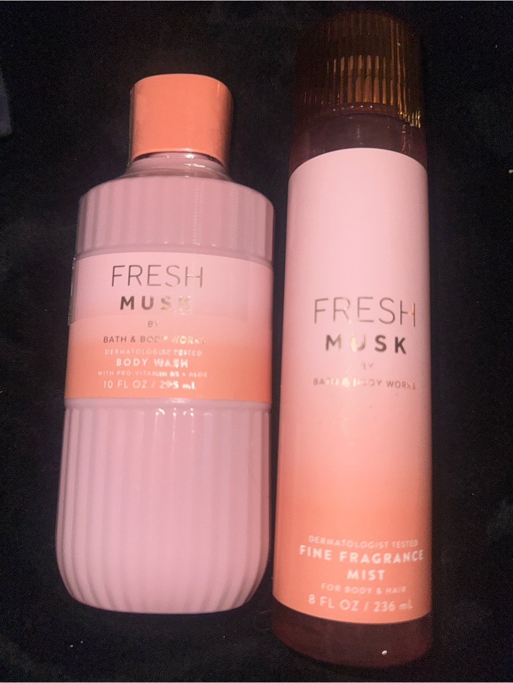 Bath & Body Works Pink Peach Fine Fragrance Mist & Lotion Duo